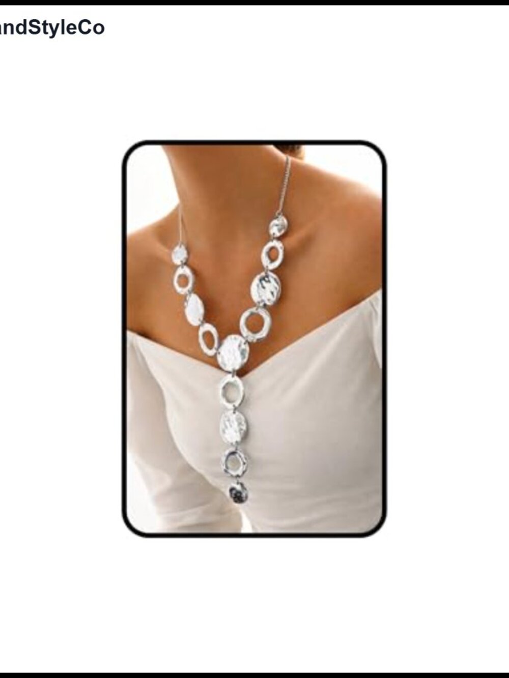 Chunky Hammered Zinc Alloy Statement Bib Necklace Adjustable Layering Jewelry